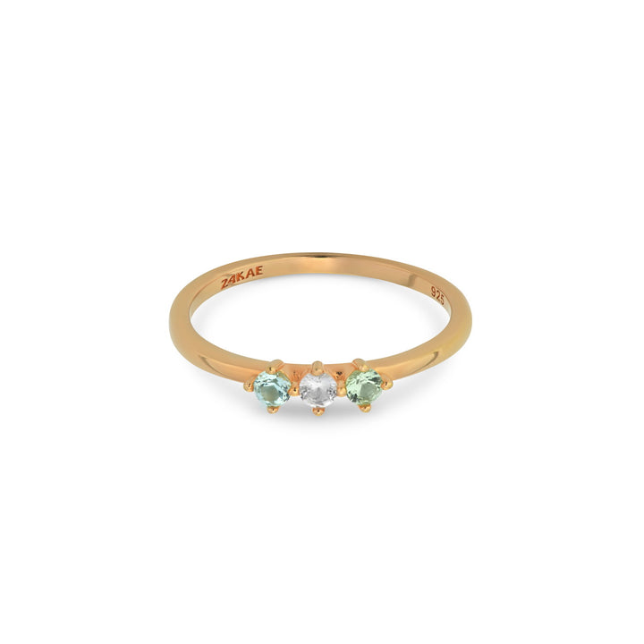 Ring with colored stones - 12407Y