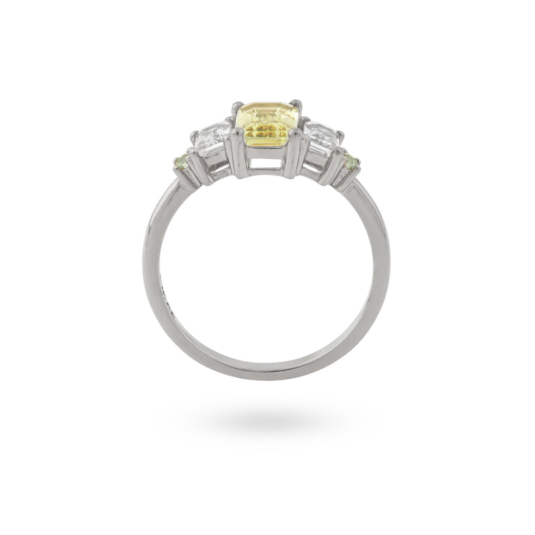 Ring with colored stones