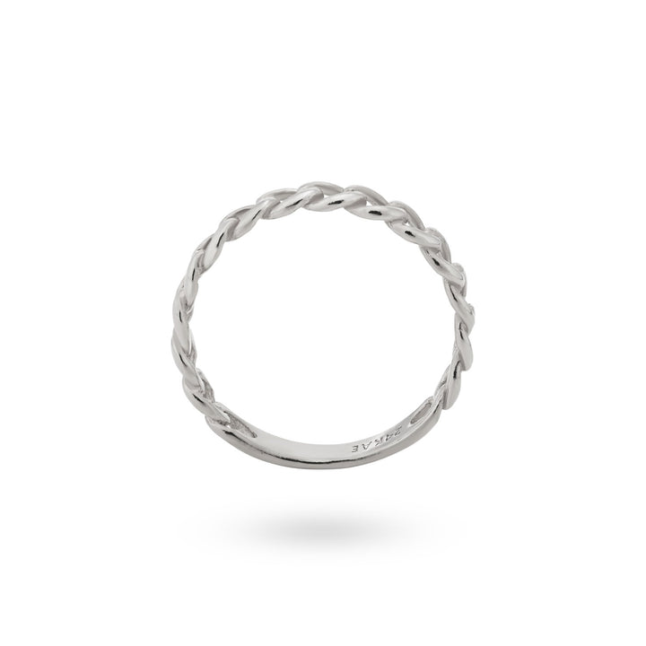 Ring met ketting structuur - 12421S