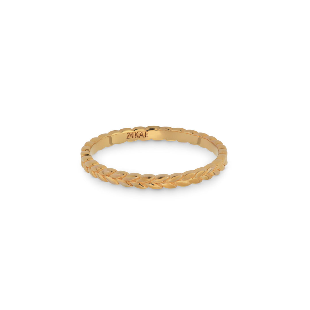 Ring met gevlochten structuur - 12427Y