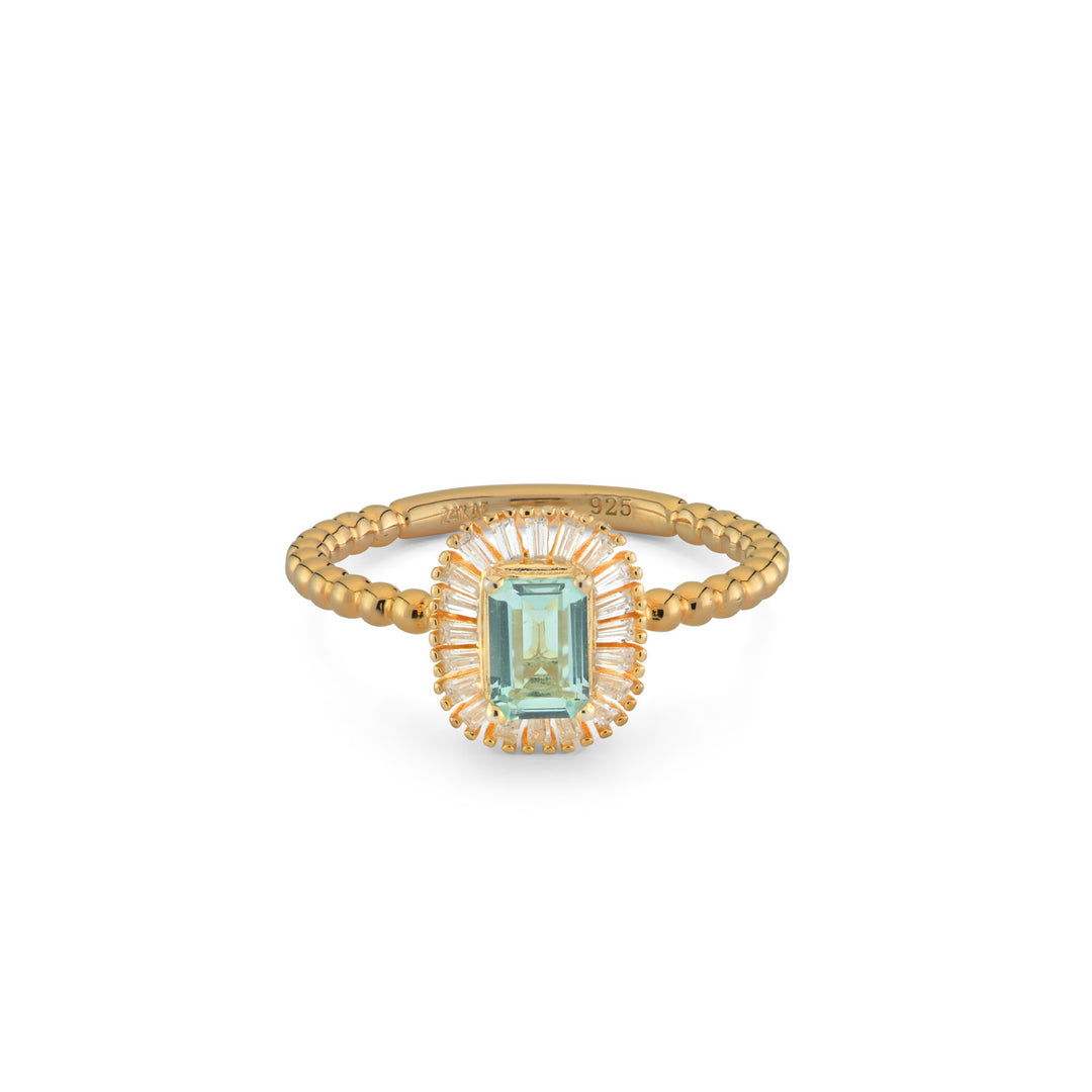 Ring with colored stones