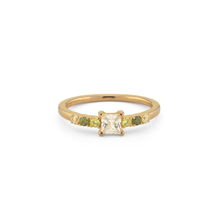 Ring with colored stones - 12446Y