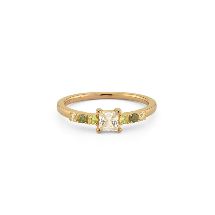 Ring with colored stones - 12446Y