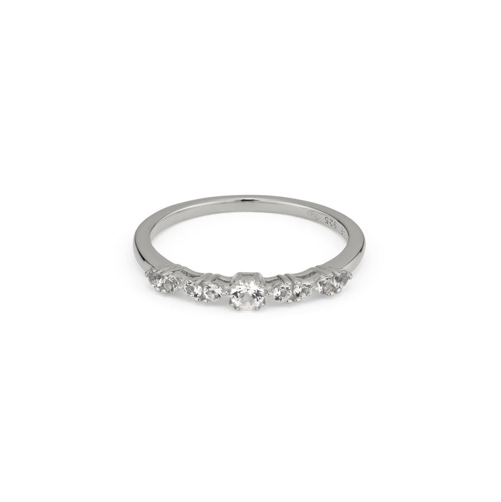 Classic ring with stones - 12466S