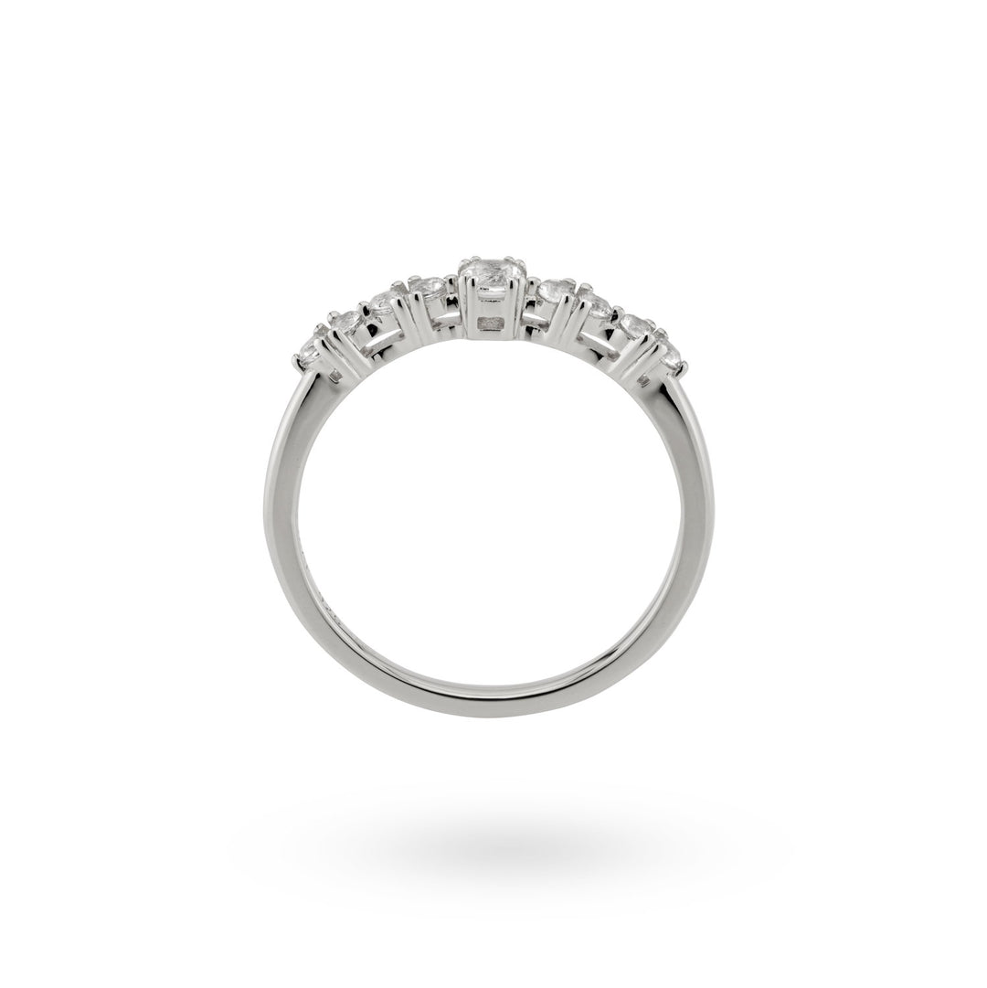 Classic ring with stones - 12466S