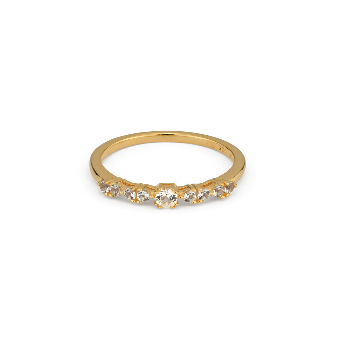 Classic ring with stones - 12466Y