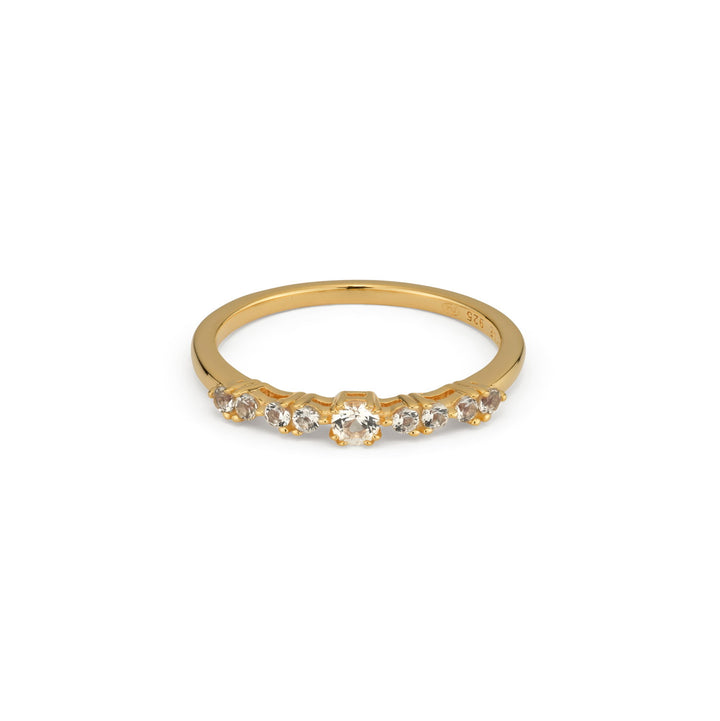 Classic ring with stones - 12466Y