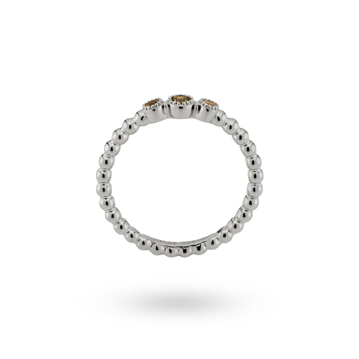 Ring with colored stones and structure - 12471S