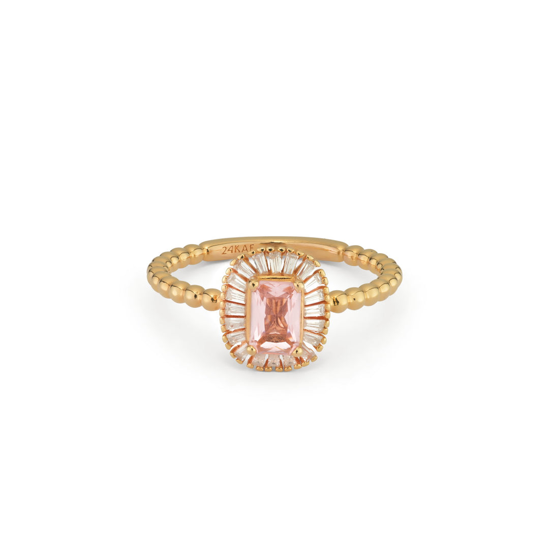 Ring met gekleurde stenen
