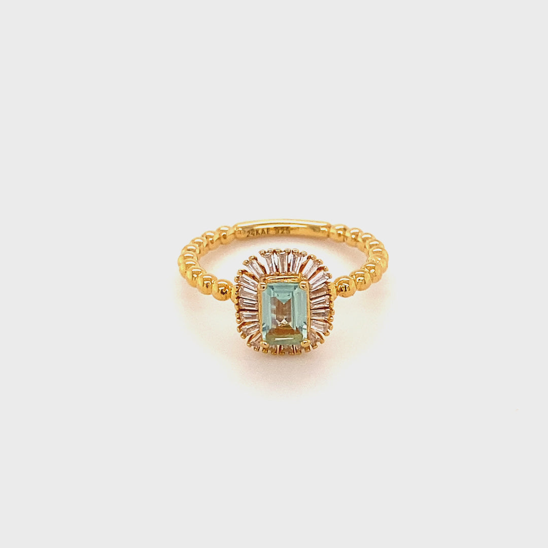 Ring with colored stones - 12442Y