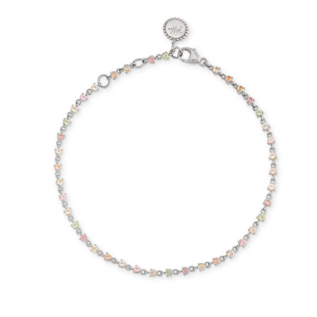 Bracelet with pastel colored stones - 22418S