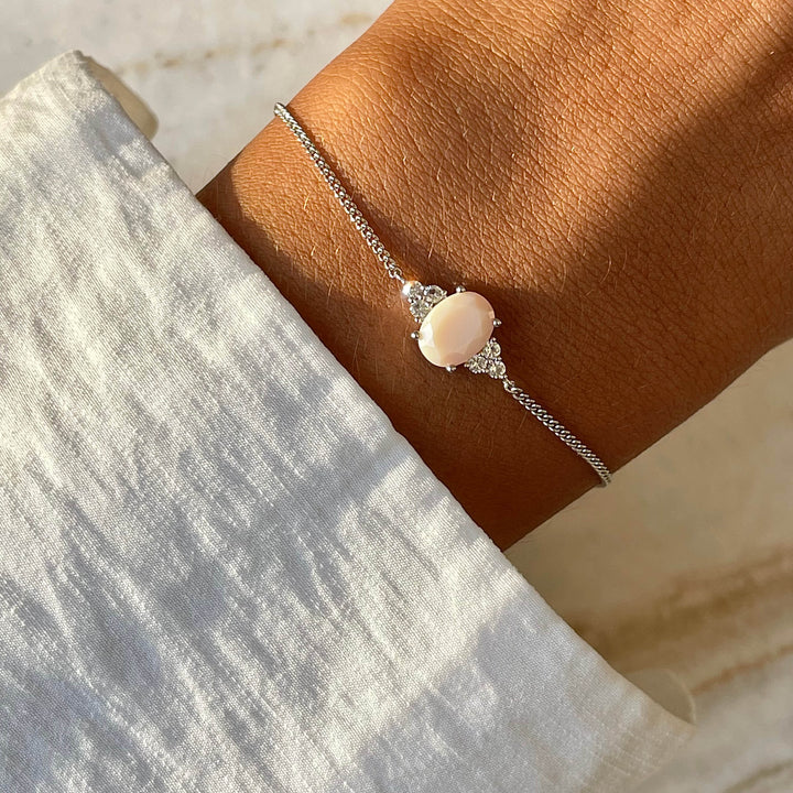 Vintagelook armband met bedel - 22423S