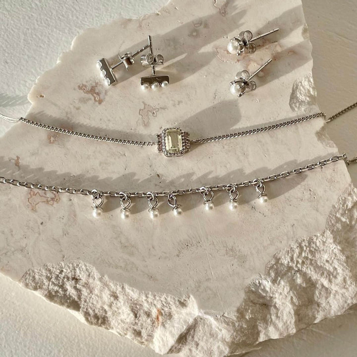 Vintagelook armband met bedel - 22424S