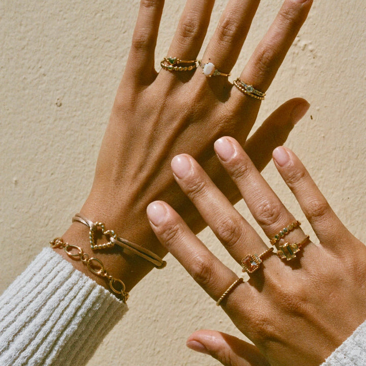 Rope bracelet with twisted heart - 22437Y