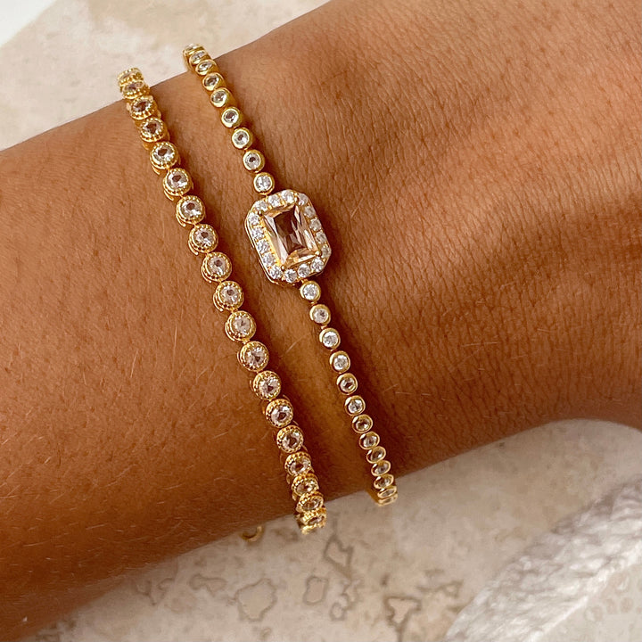 Armband met vintage ornament - 22444Y