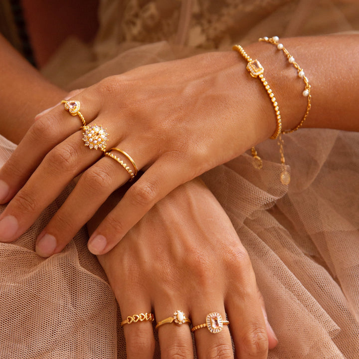 Armband met vintage ornament - 22444Y