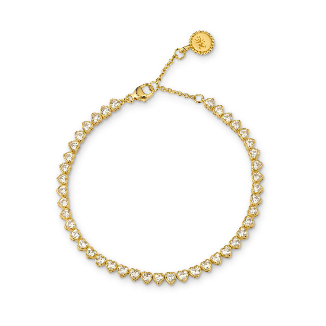 Armband met hartjes