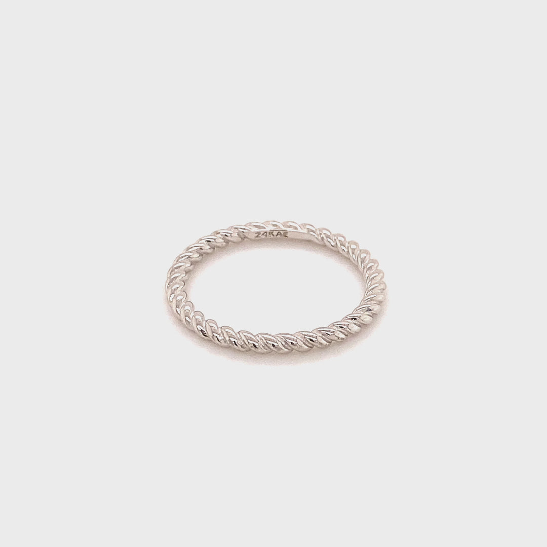 Ring with rope structure - 12423S