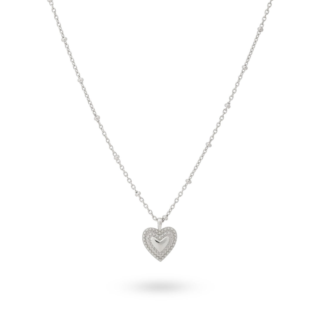 Necklace with vintage look heart - 32409S