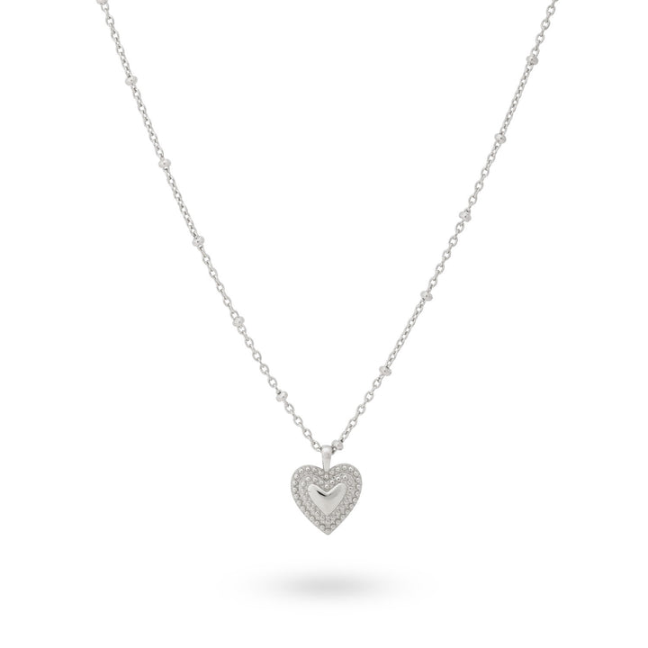 Necklace with vintage look heart - 32409S