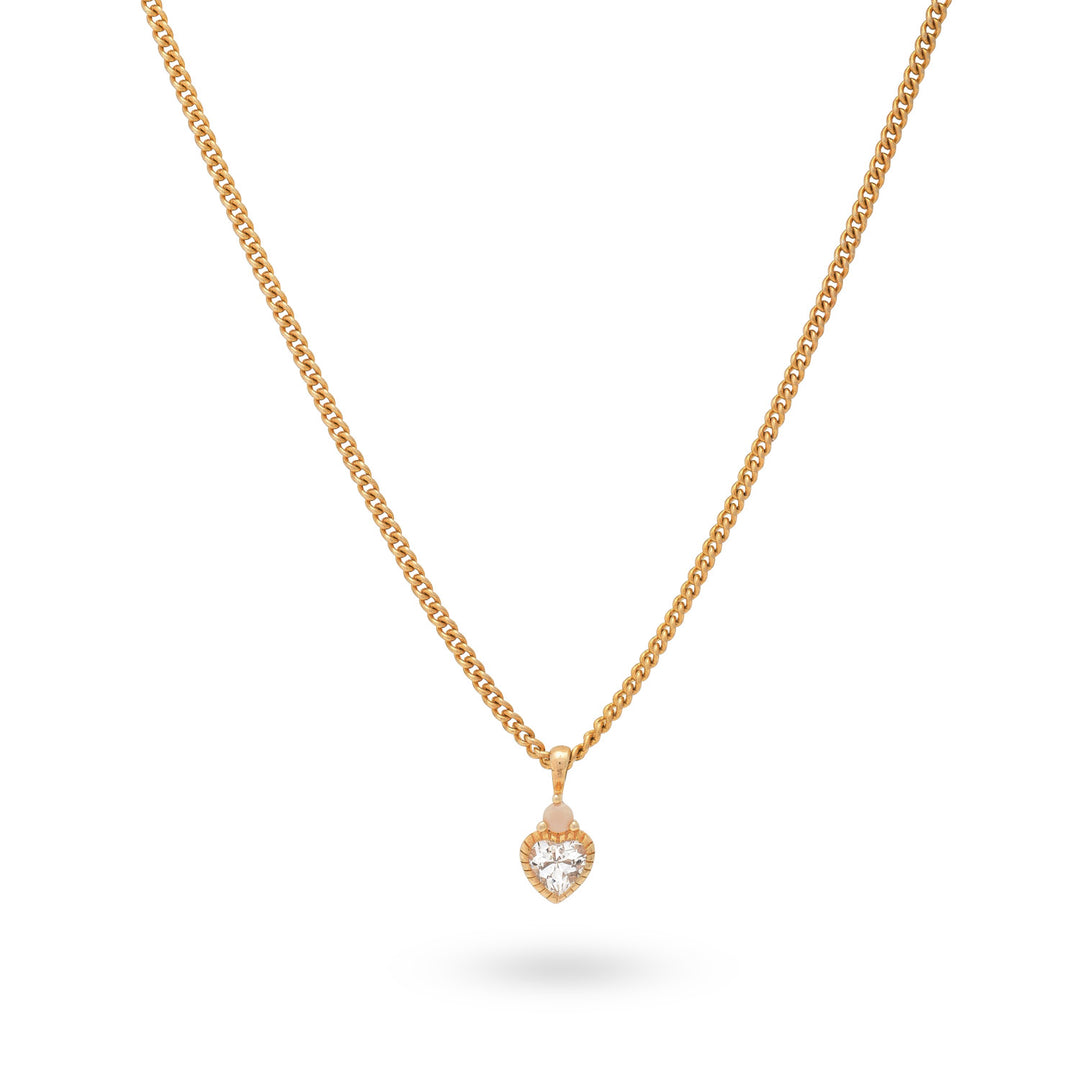 Necklace with heart shaped pendant - 32429Y