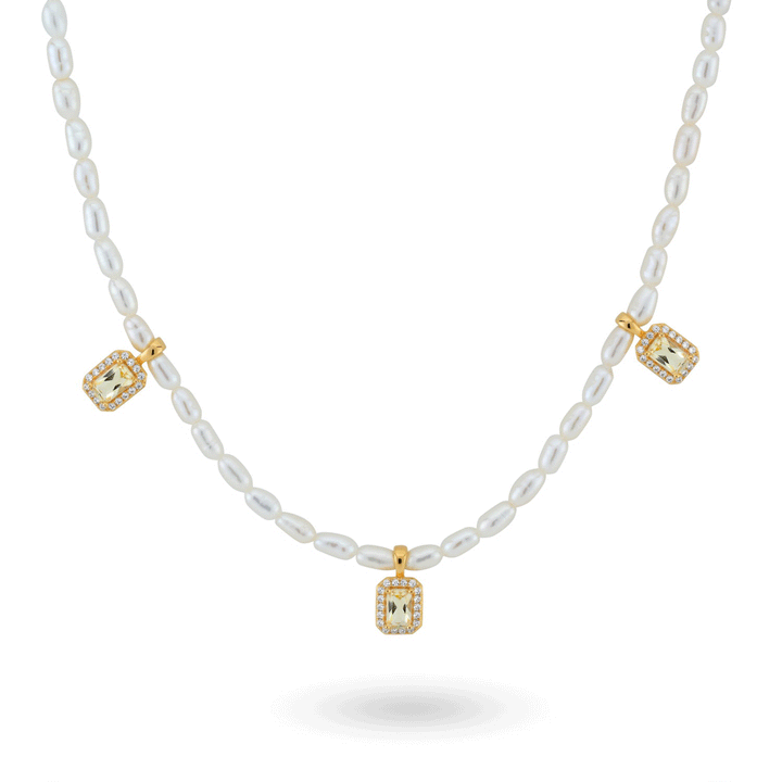 Sweetwater pearl collier with Magic Stone - 32456Y
