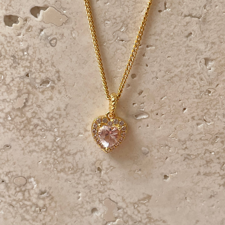 Collier with heartshaped pendant - 32457Y
