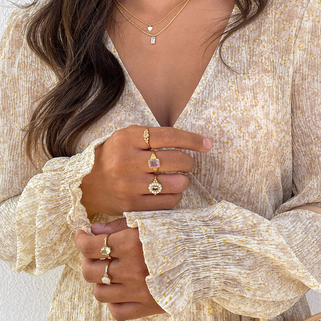 Ring with ornament - 12404Y