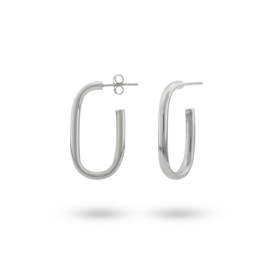 24Kae Statement Oorbellen  - 925 Sterling zilver gerhodineerd  42407S