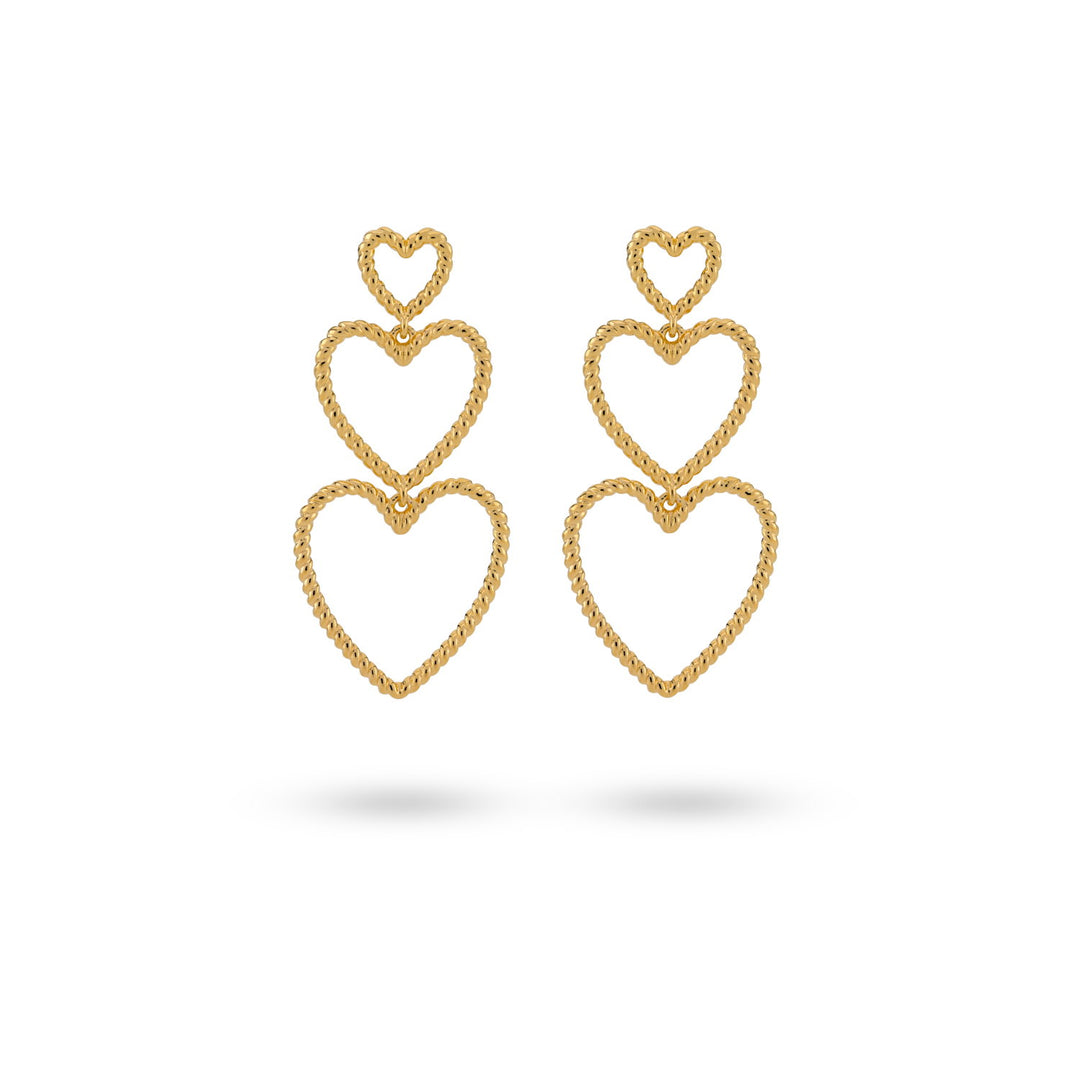 Heartshaped statement earrings - 42442Y