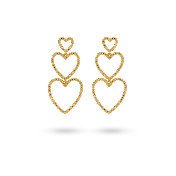 Heartshaped statement earrings - 42442Y