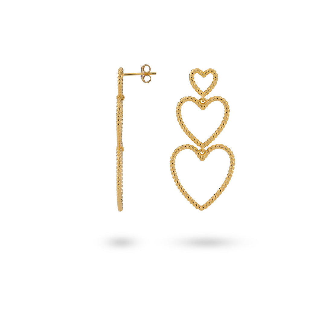 Heartshaped statement earrings - 42442Y