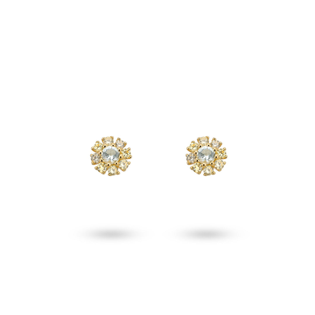 Flowershaped earstud