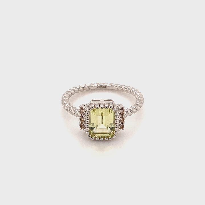 Ring with colored stones - 12402S