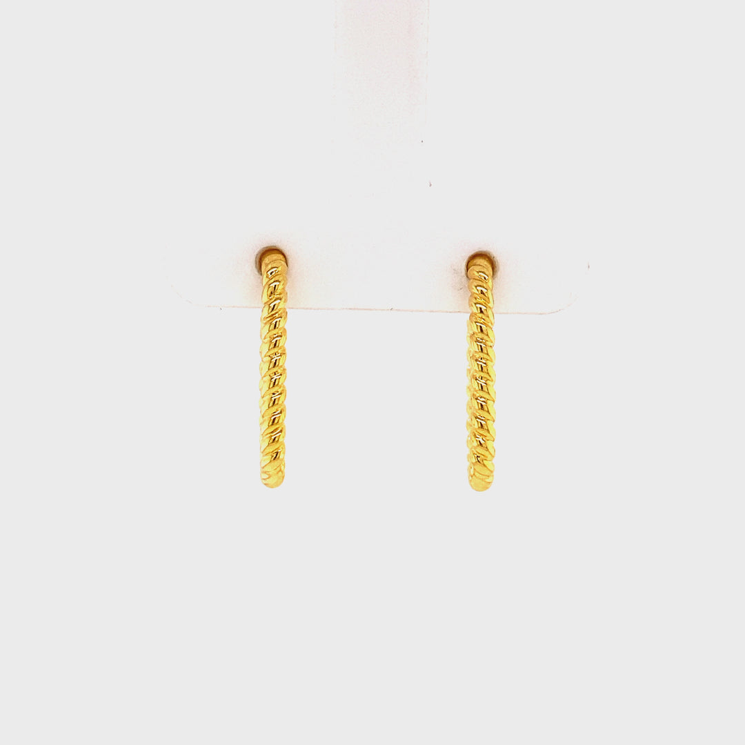 Earring with rope structure - 42441Y