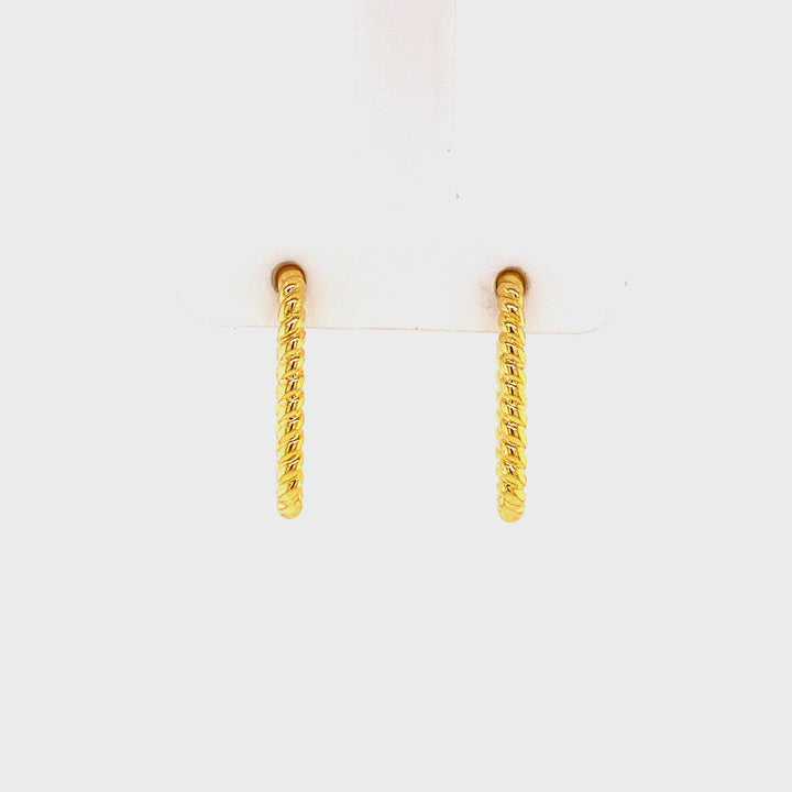 Earring with rope structure - 42441Y