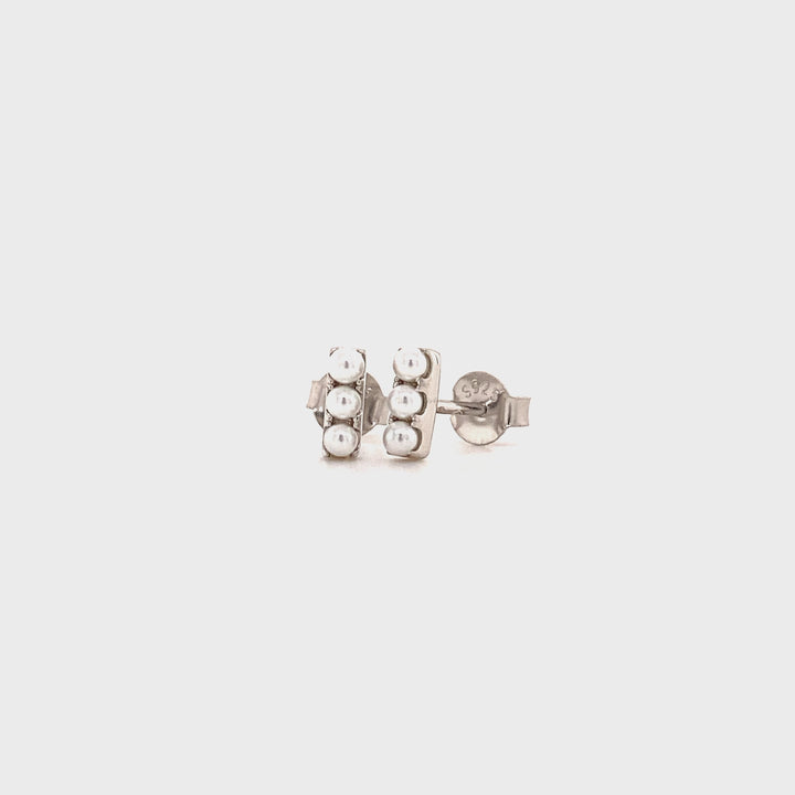 Earstuds with pearls - 42416S