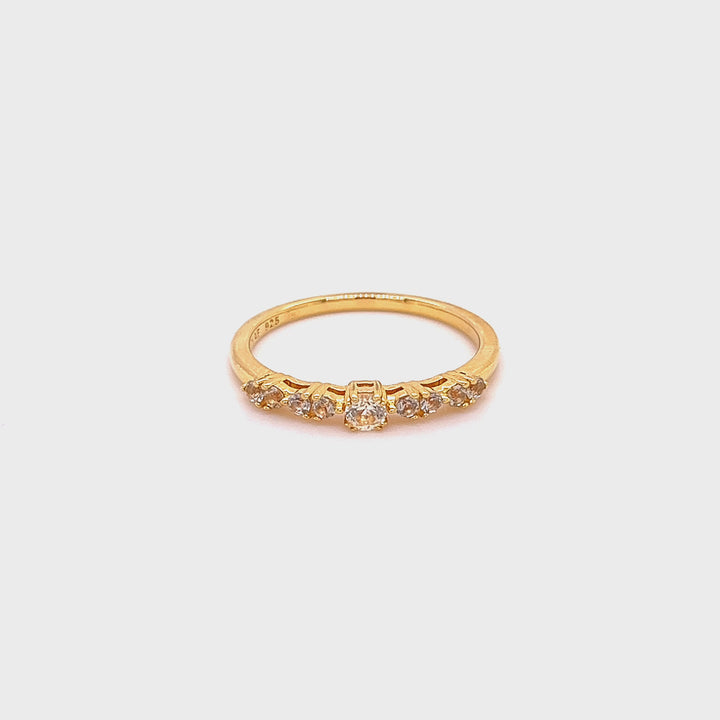 Classic ring with stones - 12466Y