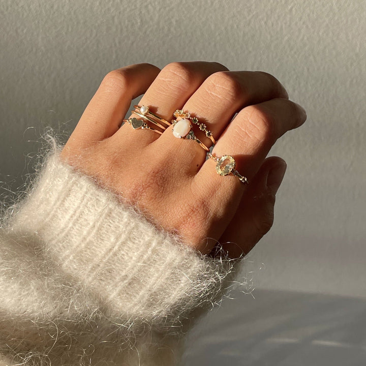 Ring with colored stones - 12405Y