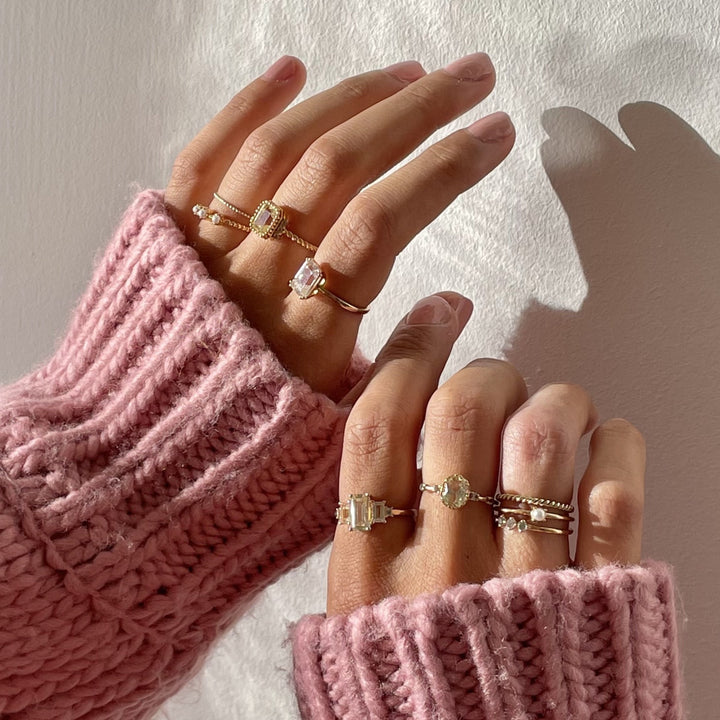 Ring met kleurstenen - 12406Y