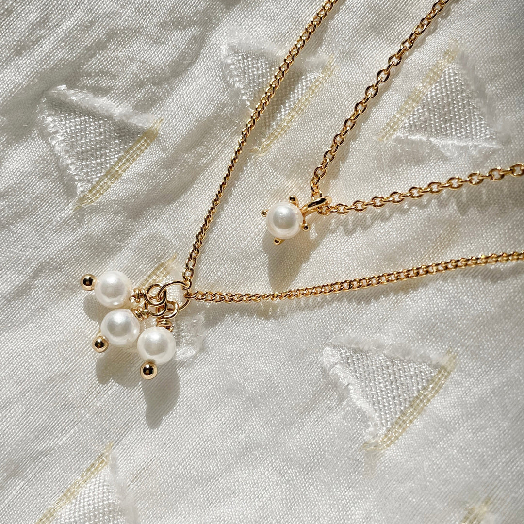 Necklace with pearls - 32406S