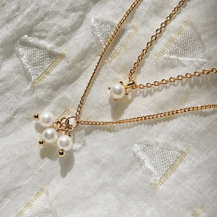 Necklace with pearls - 32406S