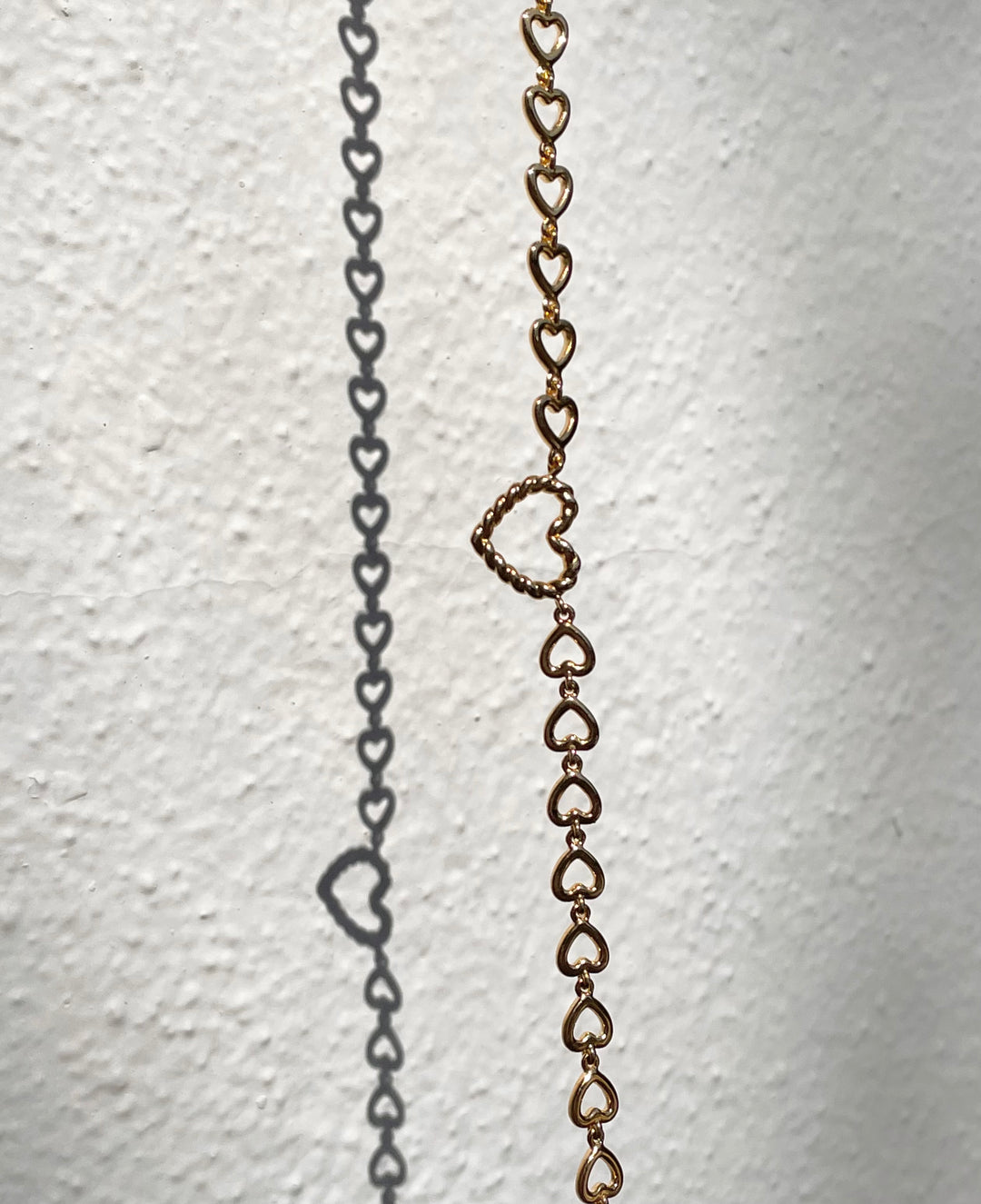 Necklace with heart shaped chain - 32445Y