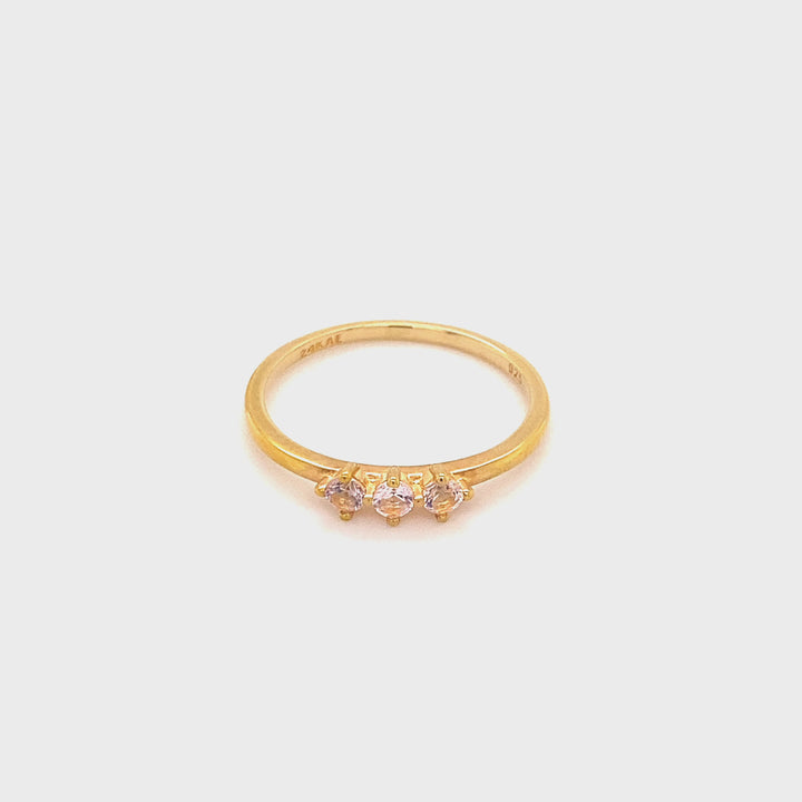 Ring with colored stones - 12408Y