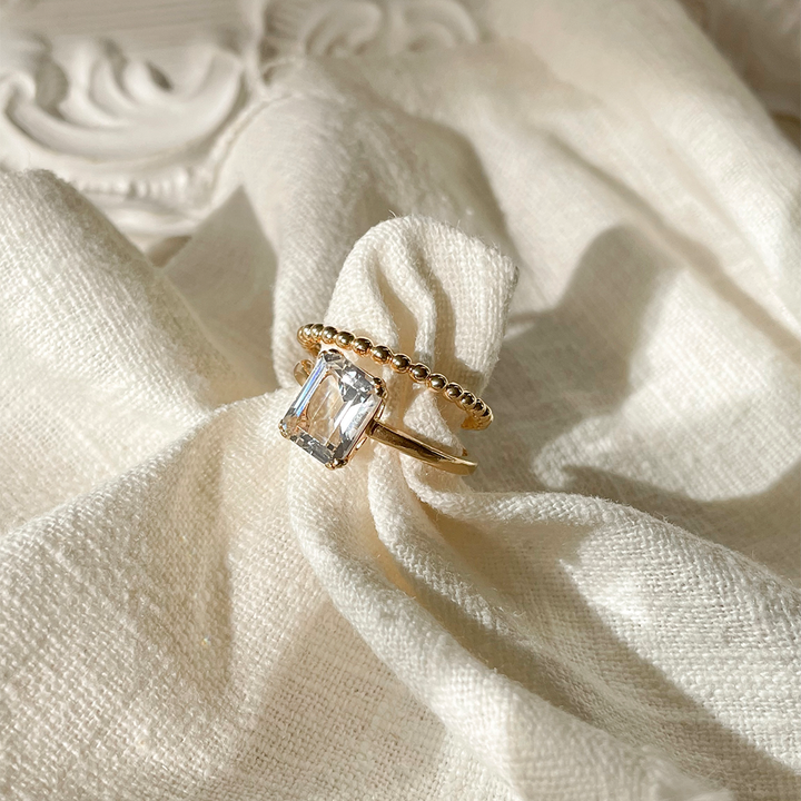 Ring with bubble structure - 12426Y