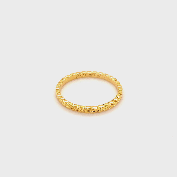 Ring met gevlochten structuur - 12427Y