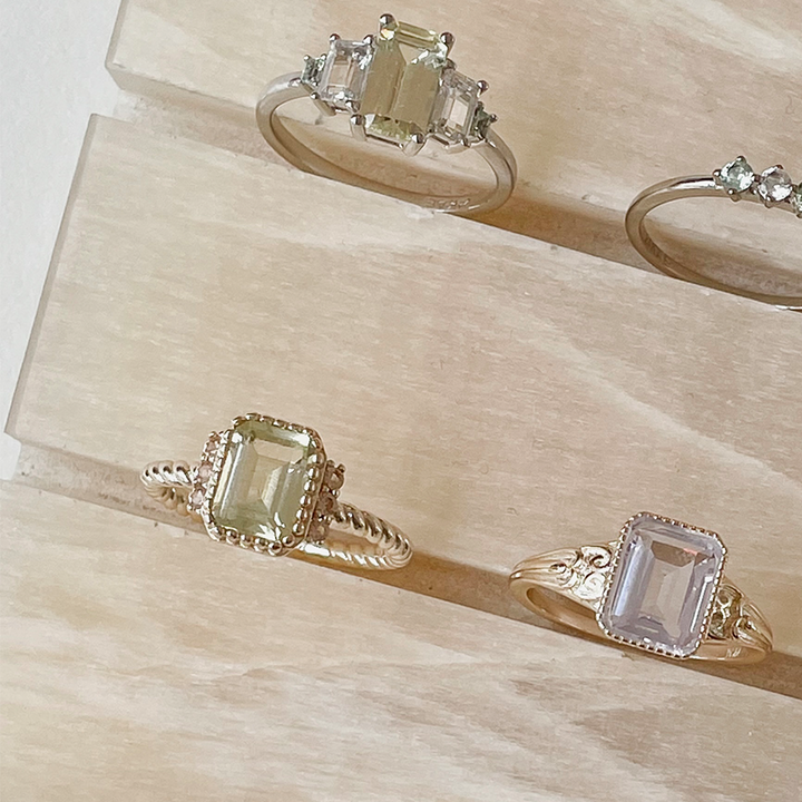 Ring with colored stones - 12411S