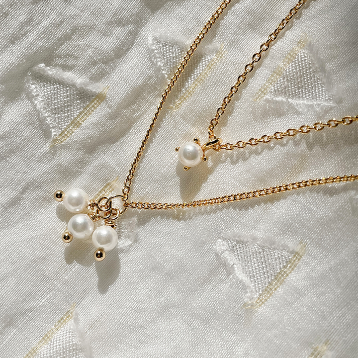 Necklace with pearls - 32406Y