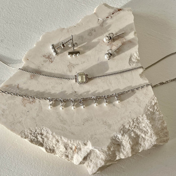 Earstuds with pearls - 42416S