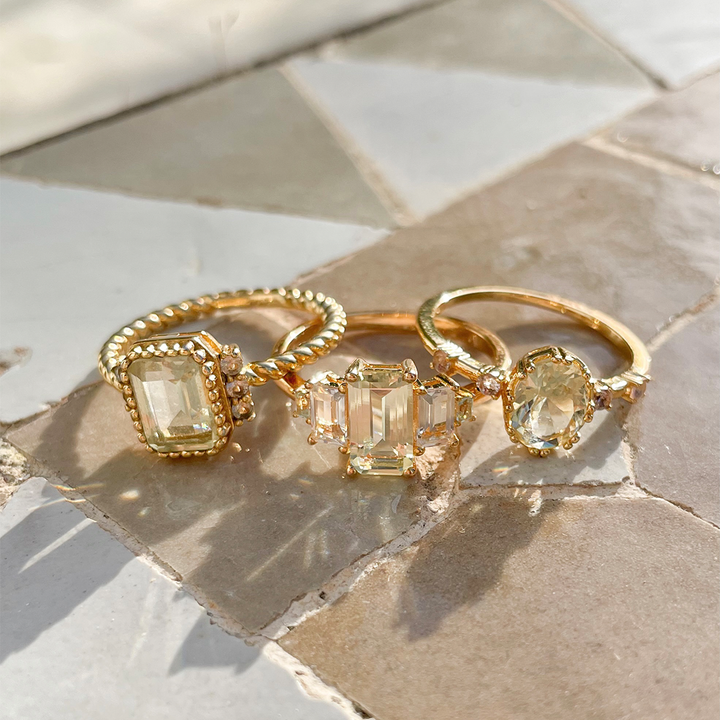 Ring met kleurstenen - 12406Y